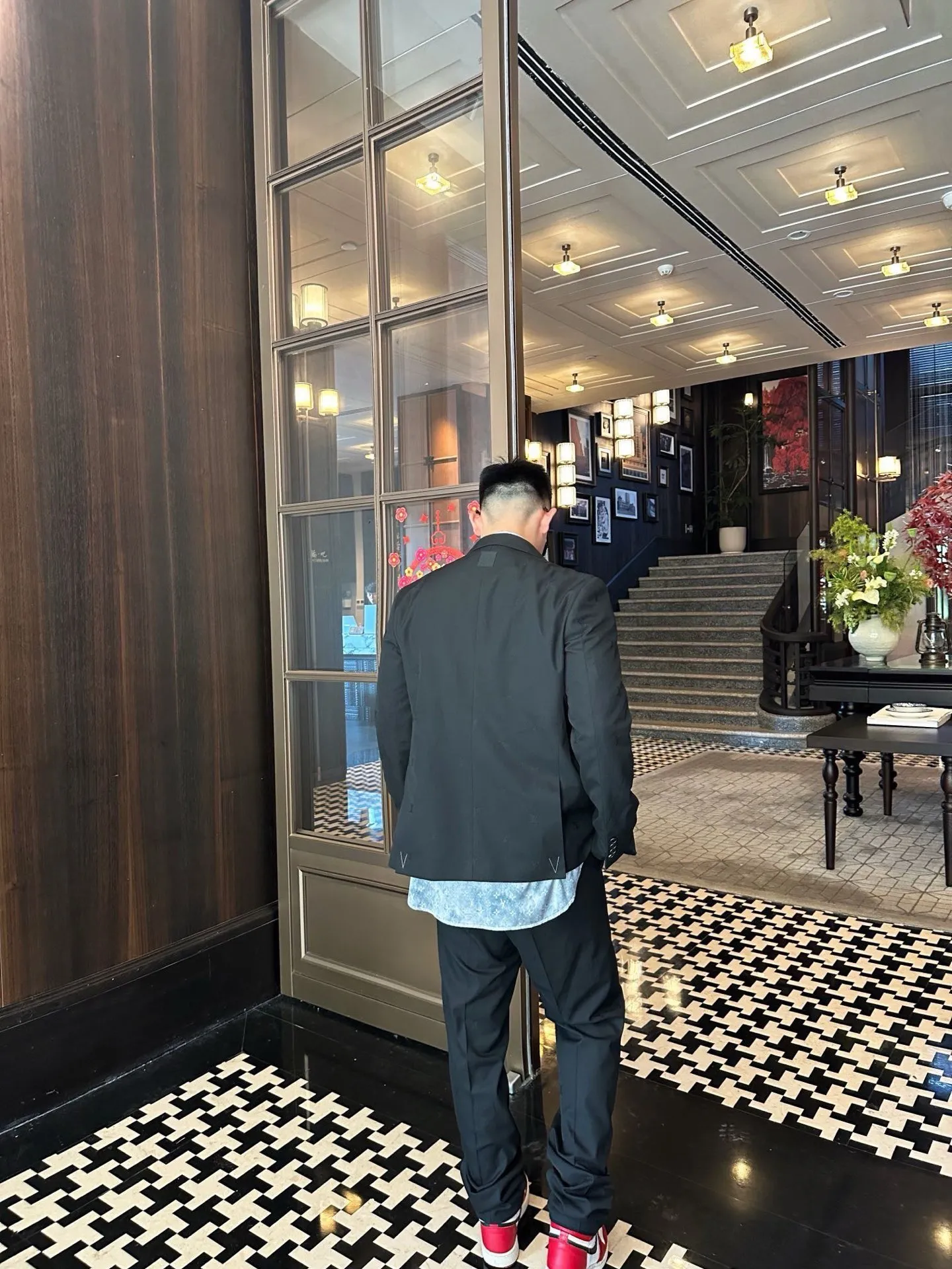 Louis Vuitton/Louis Vuitton 25ss full-frame presbyopia jacquard suit trousers